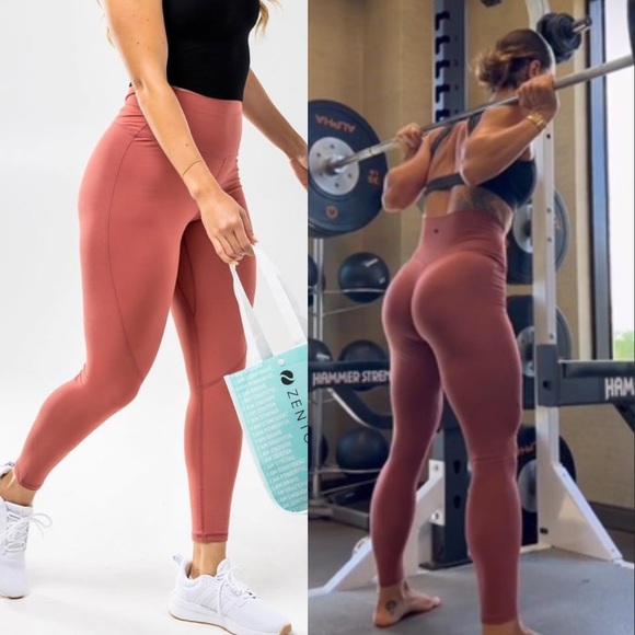 ZENTOA Pants - NWT ZENTOA High-Waisted pint rust Leggings sizes XS, S, M.